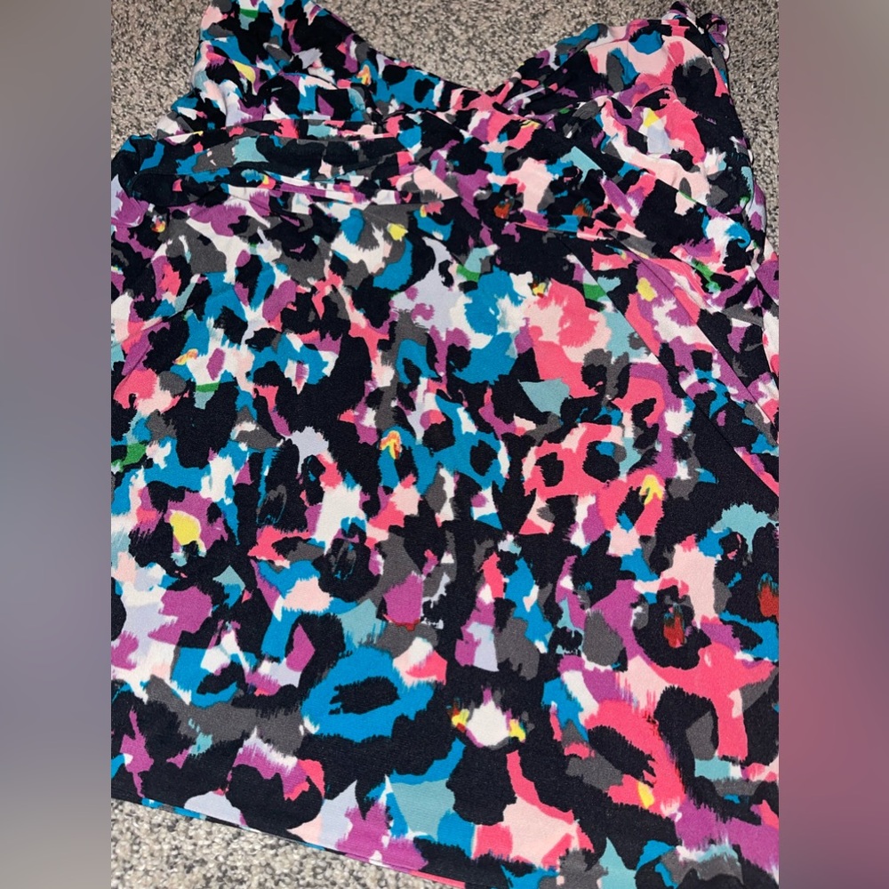 Multicolored tankini swim suit top